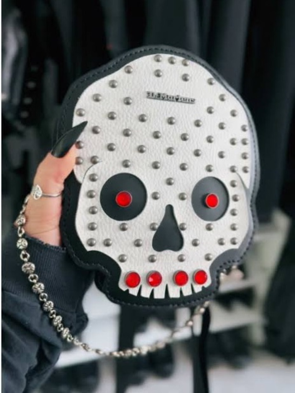 Dr.Martens Skull Studded Crossbody Bag - with Red Accents
